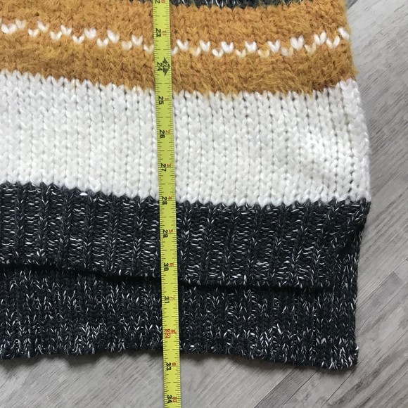 NWT Caslon V-Neck Mixed Texture Grey/Dusty Rose/Mustard/Cream 2XL - Picture 9 of 9